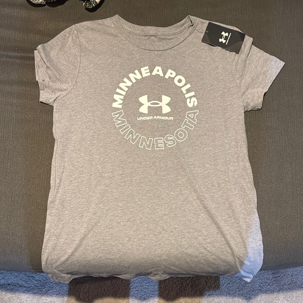 Under Armour Heather Gray Minneapolis Tee